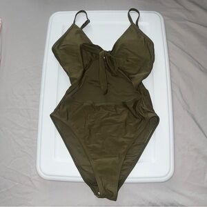 Olive One Piece Swimsuit